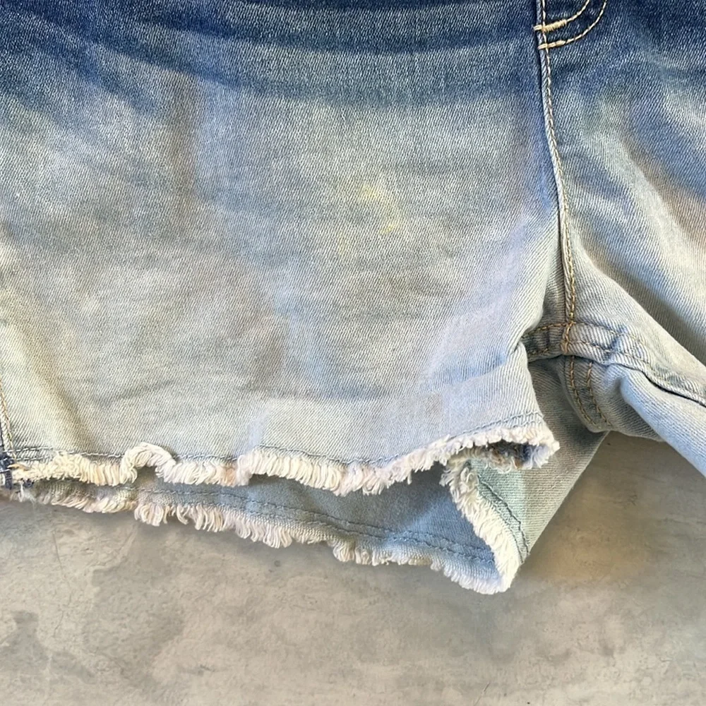 Justice Ombre Blue/White Shortalls Girl’s Sz 16 NWOT Fit Jr. Size 5